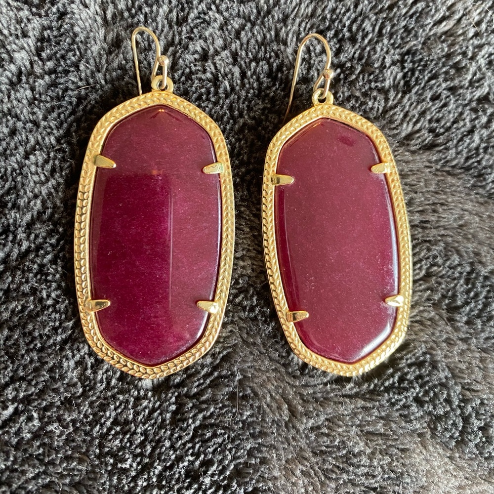 Maroon Kendra Scott Elle earrings